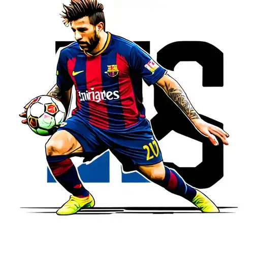 football and messi  tattoo design idea