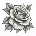 magic rose tattoo design idea