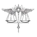 libra tattoo design idea