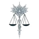 libra tattoo design idea