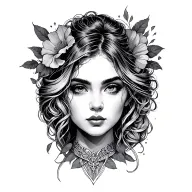 Angelica tattoo design idea