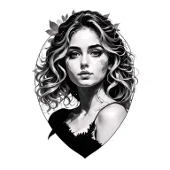 Angelica tattoo design idea