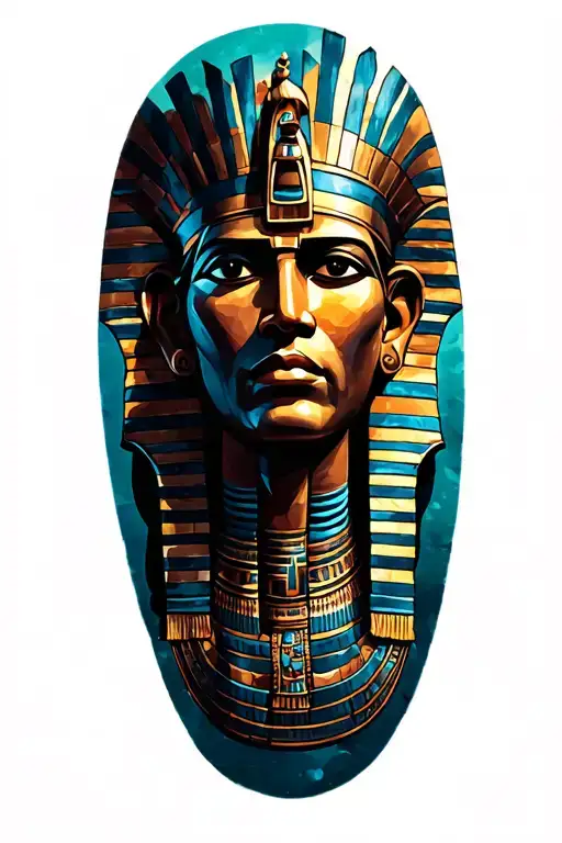 A Fusion Of Egyptian And Inka Symbolism, Featuring God Osiris And easterisland On The Nile tattoo design idea