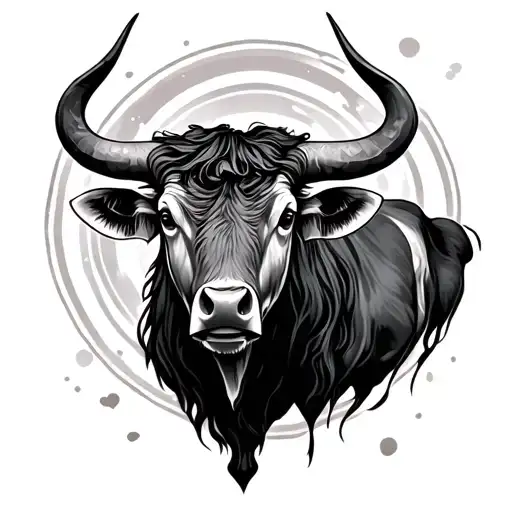 Taurus tattoo design idea