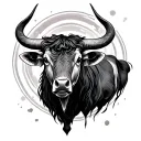 Taurus tattoo design idea