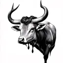 Taurus tattoo design idea