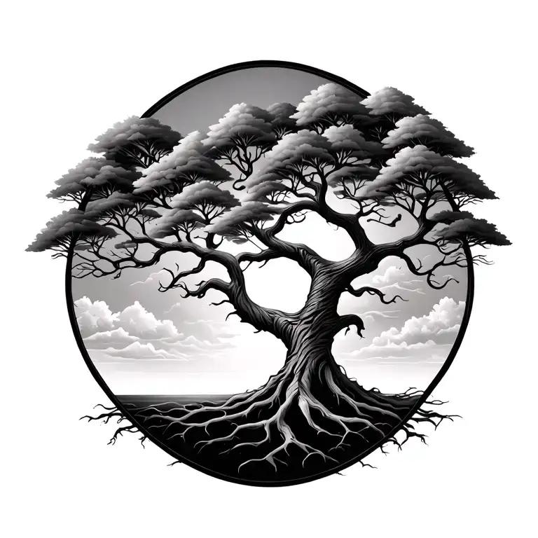 Tree of life tattoo design idea