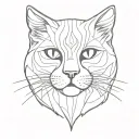 meow tattoo design idea