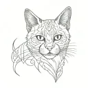 meow tattoo design idea