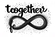 "together forever" "together forever" infinity symbol tattoo design idea