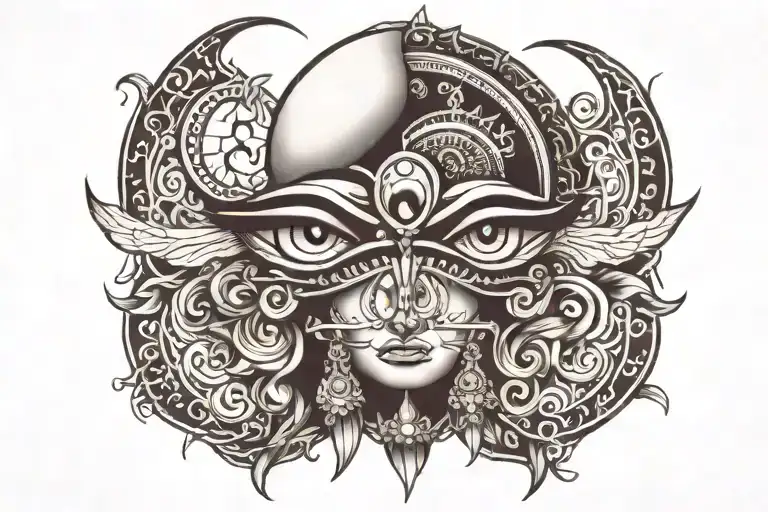 3rd eye tattoo shiv ji tattoo design idea