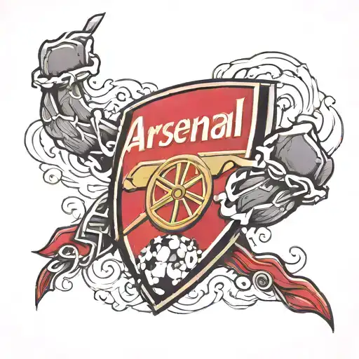 arsenal football club tattoo design idea