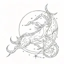 Capricorn, Scorpio, Taurus constellation tattoo design idea