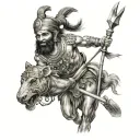 rajput warriors tattoo design idea