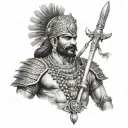 rajput warriors tattoo design idea