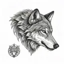 wolf, loneliness, betrayal, disappointment in people, loss of meaning in life, loss of direction in life, anger tattoo design idea