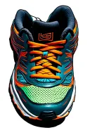 running shoe tattoo design idea