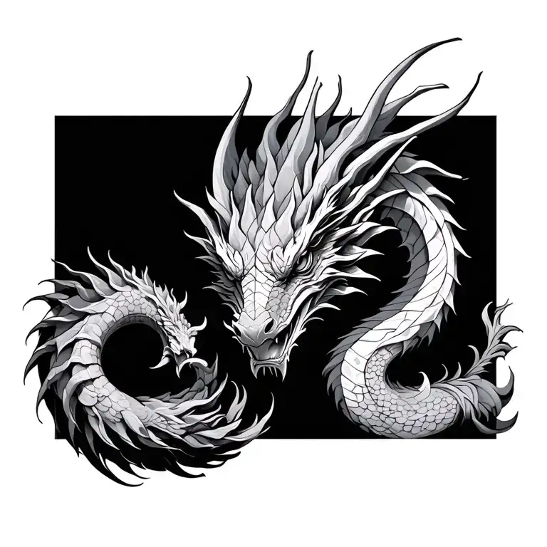 dragon, Victorian jewelry, fine line tattoo tattoo design idea