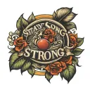 stay strong sport tattoo design idea