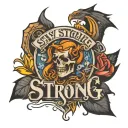 stay strong sport tattoo design idea