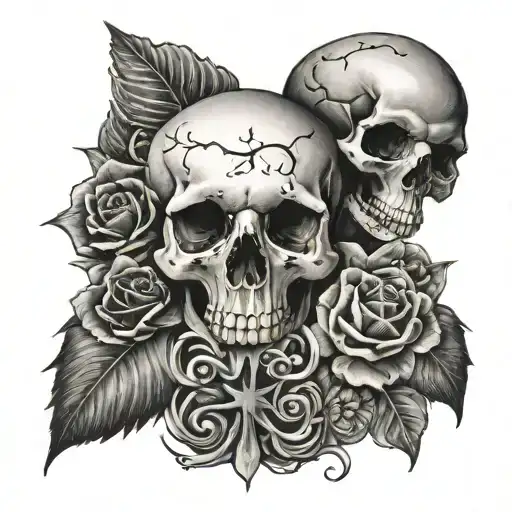 Amor Fati Memento Mori tattoo design idea