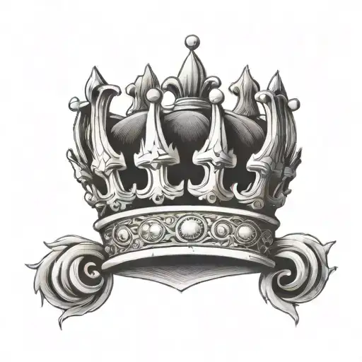 kings crown tattoo design idea