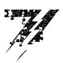 lightning d puzzle piece tattoo design idea