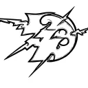 lightning d puzzle piece tattoo design idea