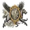 roman empire tattoo design idea