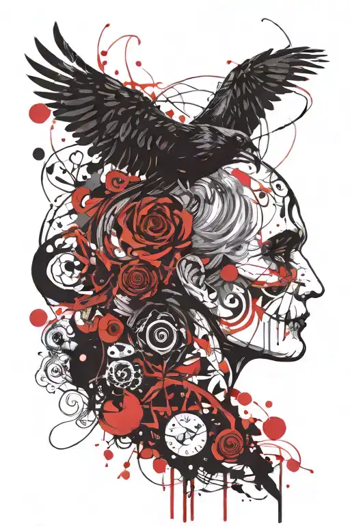 Edgar Allen Poe Lenore tattoo design idea