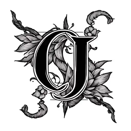 hidden letter cj tattoo small tattoo tattoo design idea