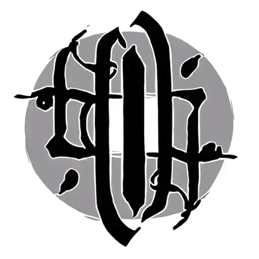 Two Word Ambigram Generator tattoo design idea