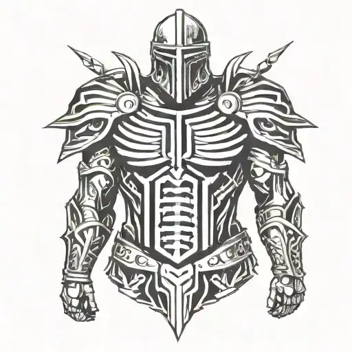 chest and shoulder armor of god tattoo tattoo design idea