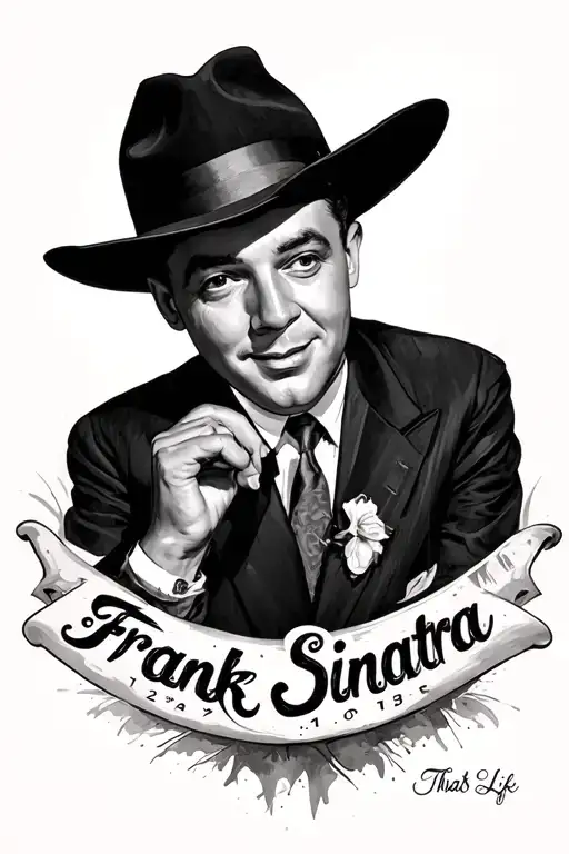 thats life frank sinatra theme incorporating tattoo design idea