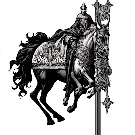 King Baldwin IV of Jerusalem tattoo tattoo design idea