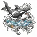 orca tattoo design idea