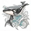 orca tattoo design idea