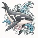 orca tattoo design idea