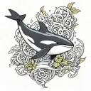 orca tattoo design idea