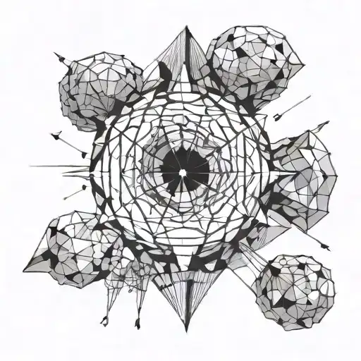 brain exploding like a mushroom atom bomb tattoo design idea