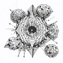 brain exploding like a mushroom atom bomb tattoo design idea