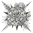 brain exploding like a mushroom atom bomb tattoo design idea