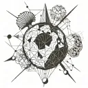 brain exploding like a mushroom atom bomb tattoo design idea