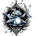 Pisces lilo& stitch stars tattoo design idea