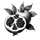 pomegranate Juno tattoo design idea
