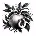 pomegranate Juno tattoo design idea