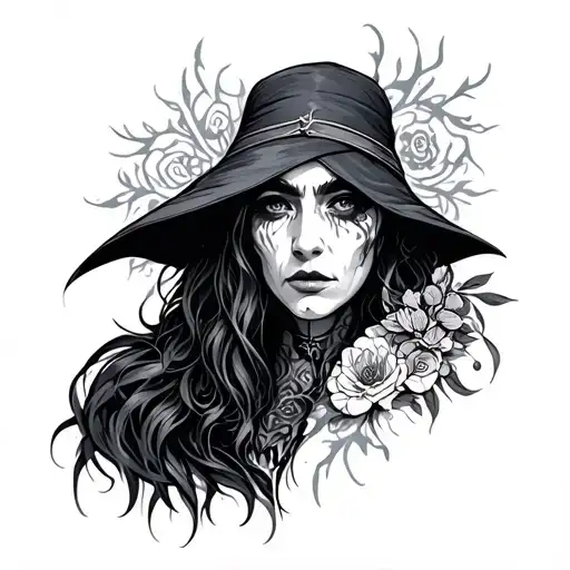Crone tattoo design idea