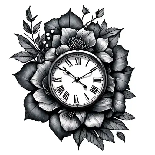 pain and healing with time tattoo design idea