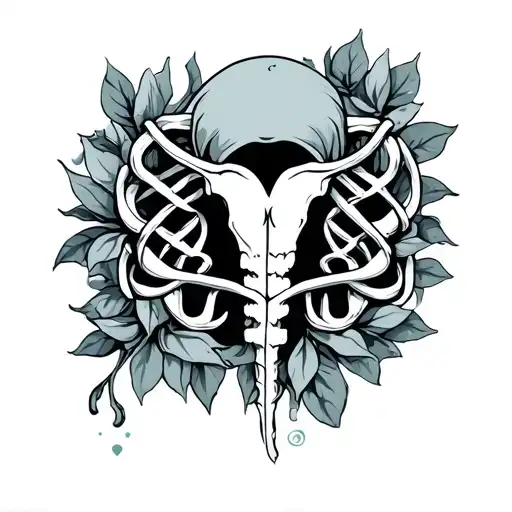 Ovarian Cancer tattoo design idea