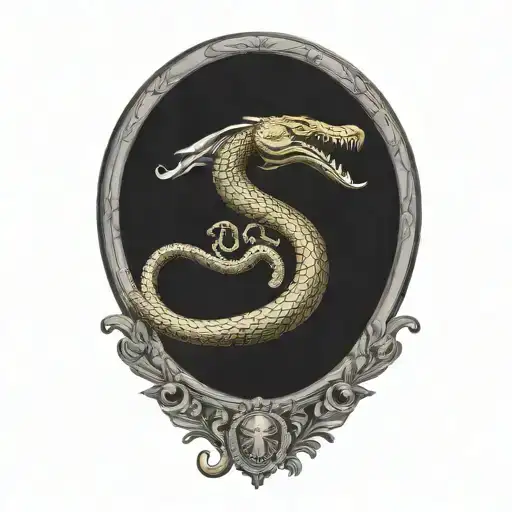 gadsden flag snake flintlock pistols tattoo design idea